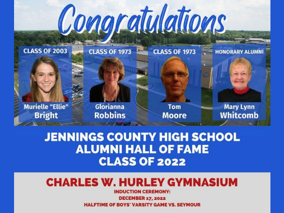 Four JCHS alumni to be inducted into Hall of Fame